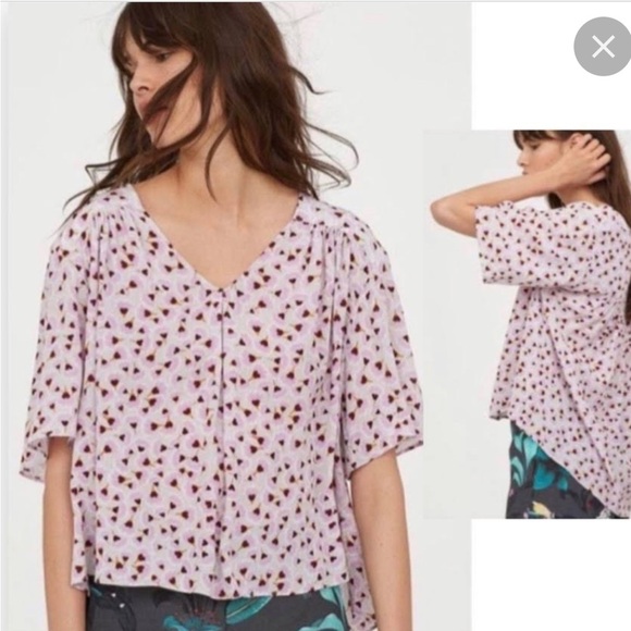 Anna Glover x H & H floral cropped top 6 - Picture 1 of 8